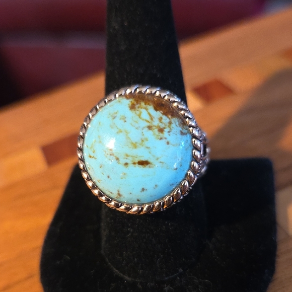 Studio Barse Jewelry - Big Bold BarseTurquoise and Bronze Women's or Mens Ring Size 9.5